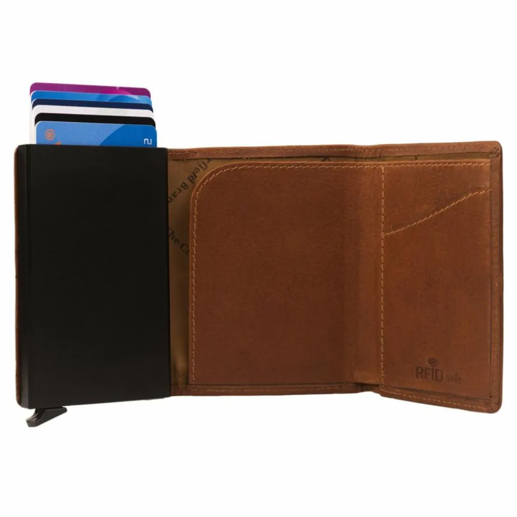 The Chesterfield Brand Visitenkartenetuis<Lancaster Kreditkartenetui RFID Schutz Leder 7 cm cognac