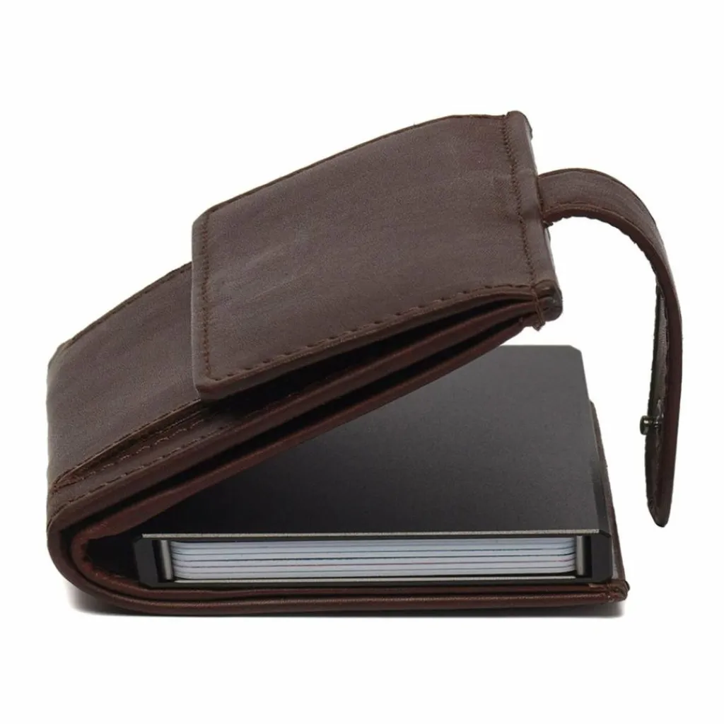 The Chesterfield Brand Visitenkartenetuis<Leipzig Kreditkartenetui RFID Schutz Leder 7.5 cm brown