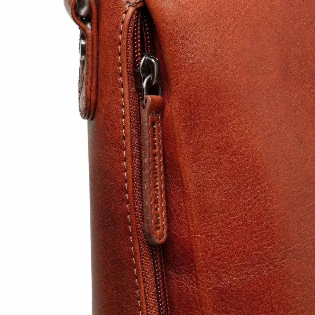 Clearance The Chesterfield Brand Letizia Schultertasche Leder 32 cm cognac