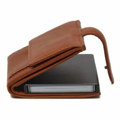 The Chesterfield Brand Visitenkartenetuis<Leipzig Kreditkartenetui RFID Schutz Leder 7.5 cm cognac