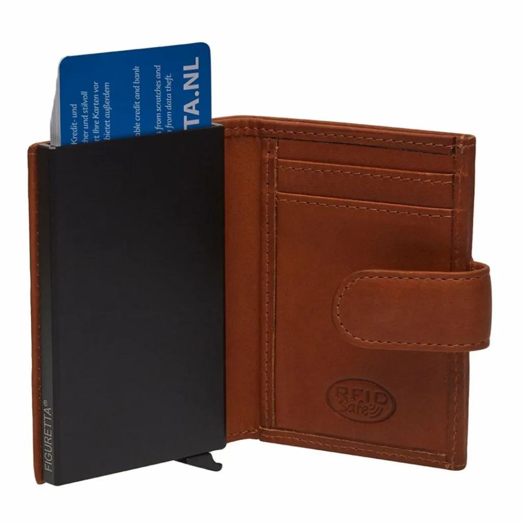The Chesterfield Brand Visitenkartenetuis<Leipzig Kreditkartenetui RFID Schutz Leder 7.5 cm cognac