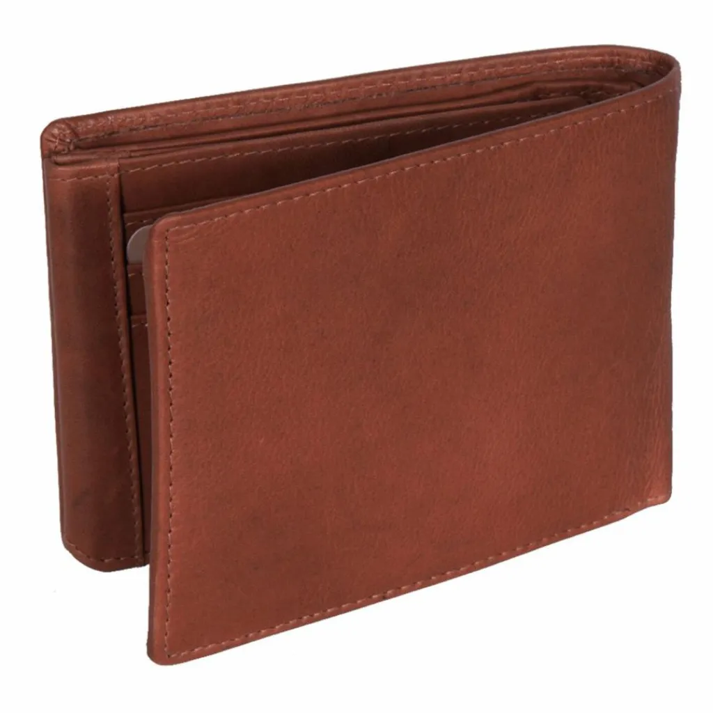 The Chesterfield Brand Herrengeldbörsen Querformat<Marion Geldbörse RFID Schutz Leder 12 cm cognac