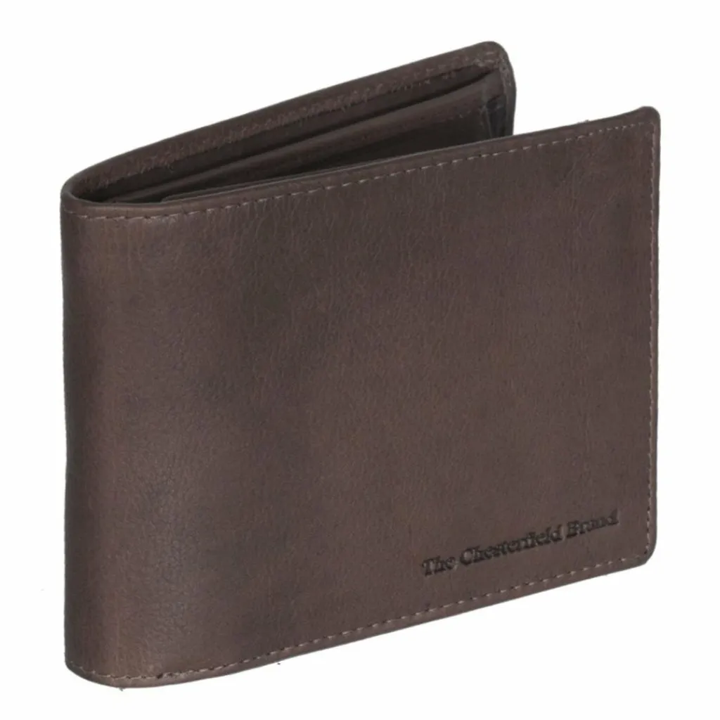 The Chesterfield Brand Herrengeldbörsen Querformat<Marion Geldbörse RFID Schutz Leder 12 cm brown