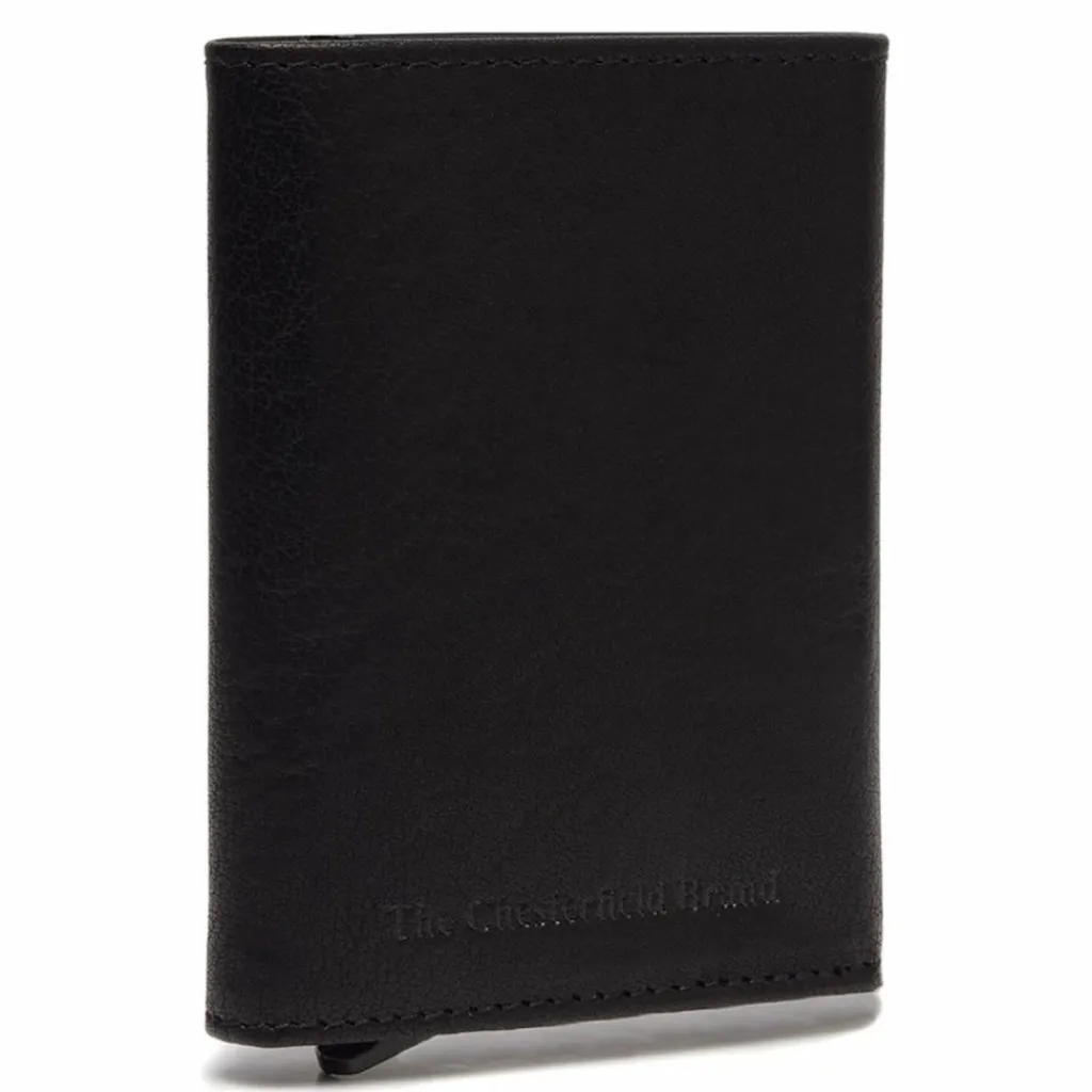 Clearance The Chesterfield Brand Paris Kreditkartenetui RFID Schutz Leder 7 cm schwarz