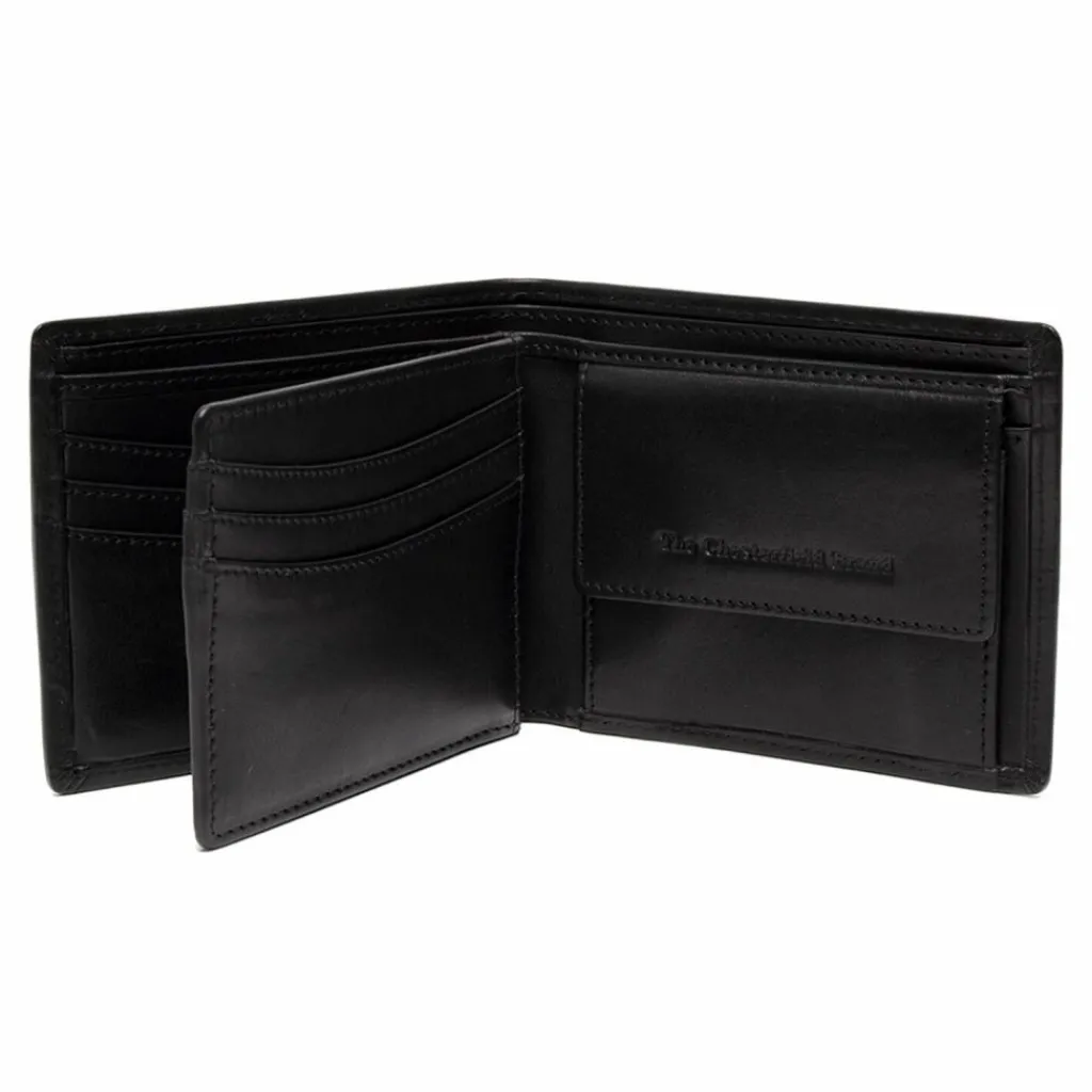 The Chesterfield Brand Herrengeldbörsen Querformat<Positano Geldbörse RFID Schutz Leder 11 cm black