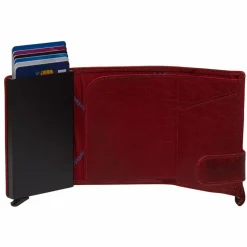 Hot The Chesterfield Brand Portland Kreditkartenetui RFID Schutz Leder 7 cm rot