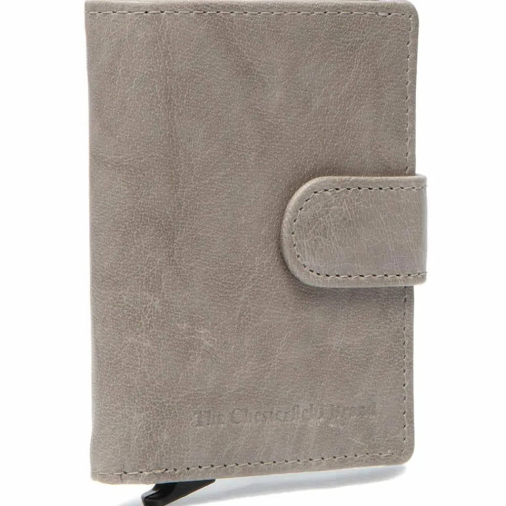 Online The Chesterfield Brand Prague Kreditkartenetui RFID Schutz Leder 7 cm light grey