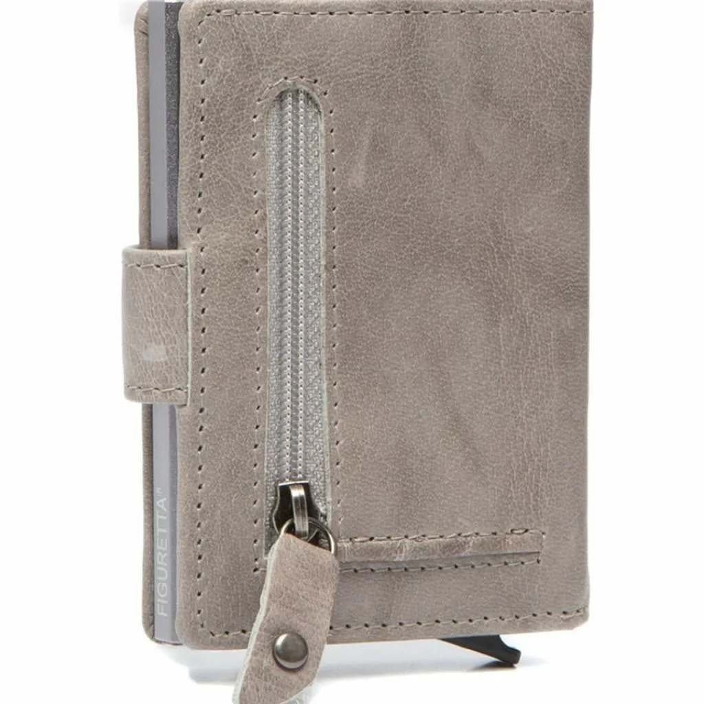 Online The Chesterfield Brand Prague Kreditkartenetui RFID Schutz Leder 7 cm light grey