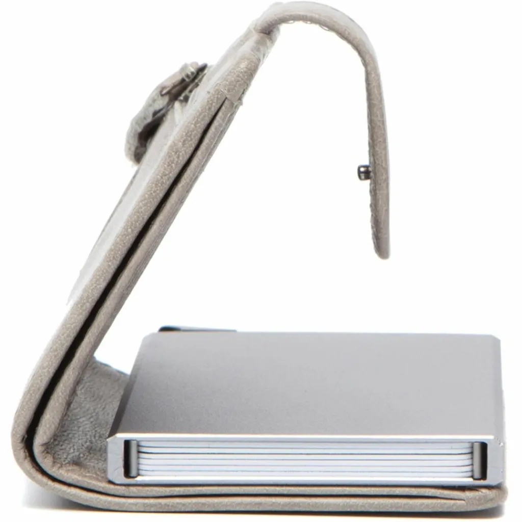 Online The Chesterfield Brand Prague Kreditkartenetui RFID Schutz Leder 7 cm light grey