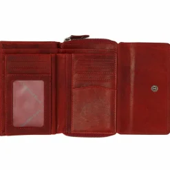 The Chesterfield Brand Damengeldbörsen Querformat<Rhodos Geldbörse RFID Schutz Leder 14 cm red