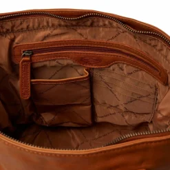 The Chesterfield Brand Shopper|Schultertaschen<Rome Shopper Tasche Leder 38 cm Laptopfach cognac
