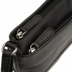 Clearance The Chesterfield Brand Salerno Umhängetasche Leder 21 cm black