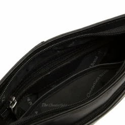 Clearance The Chesterfield Brand Salerno Umhängetasche Leder 21 cm black