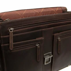 The Chesterfield Brand Laptoptaschen|Aktentaschen<Stuttgart Aktentasche Leder 38 cm Laptopfach brown