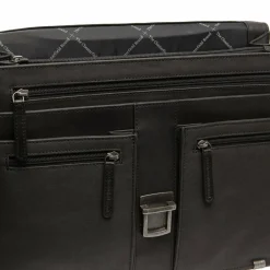 The Chesterfield Brand Laptoptaschen|Aktentaschen<Stuttgart Aktentasche Leder 38 cm Laptopfach black