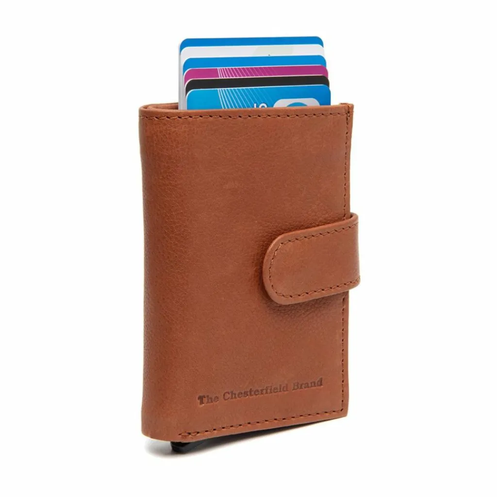 The Chesterfield Brand Herrengeldbörsen Querformat<Torola Geldbörse RFID Schutz Leder 7.5 cm cognac