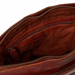 The Chesterfield Brand Schultertaschen<Tucson Schultertasche Leder 28 cm cognac