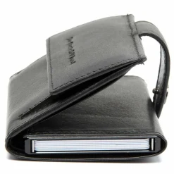The Chesterfield Brand Herrengeldbörsen Querformat<Varrano Geldbörse RFID Schutz Leder 7 cm black