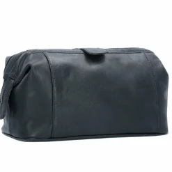 New The Chesterfield Brand Vince Kulturbeutel Leder 29 cm schwarz
