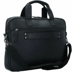 Clearance The Chesterfield Brand Wax Pull Up Aktentasche Leder 40 cm Laptopfach schwarz