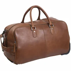 Sale The Chesterfield Brand Wax Pull Up 2 Rollen Reisetasche Leder 60 cm cognac