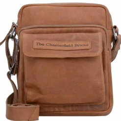 Hot The Chesterfield Brand Wax Pull Up Umhängetasche Leder 21 cm cognac