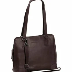 The Chesterfield Brand Schultertaschen<Wax Pull Up Schultertasche Leder 30 cm Laptopfach braun
