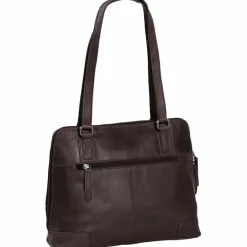 The Chesterfield Brand Schultertaschen<Wax Pull Up Schultertasche Leder 30 cm Laptopfach braun