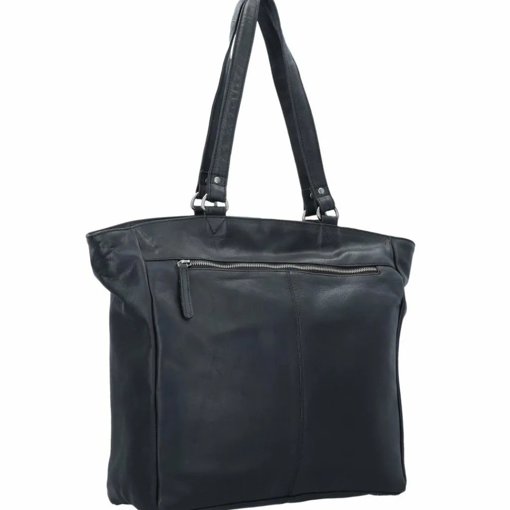 The Chesterfield Brand Wax Pull Up Schultertasche Leder 36 cm Laptopfach