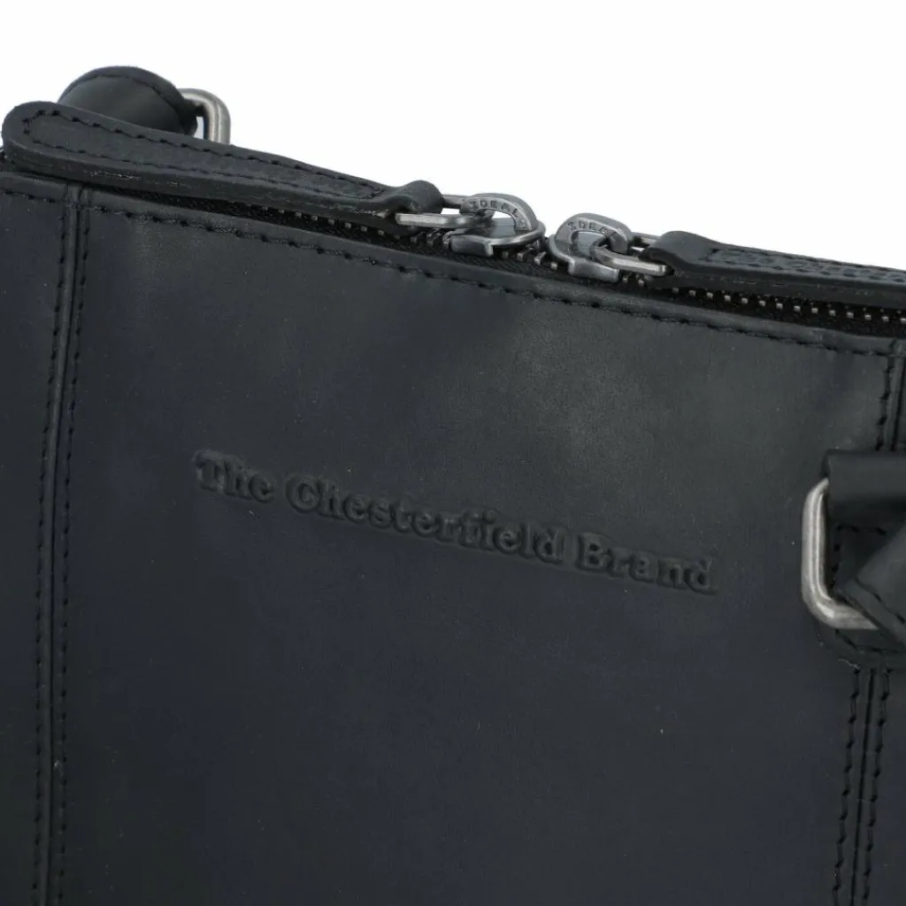 Online The Chesterfield Brand Wax Pull Up Umhängetasche Leder 20.5 cm schwarz