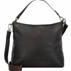 New The Chesterfield Brand Wax Pull Up Schultertasche Leder 32 cm braun