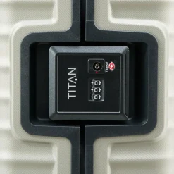 Best Titan Litron Frame 4 Rollen Kabinentrolley 55 cm Laptopfach champagner