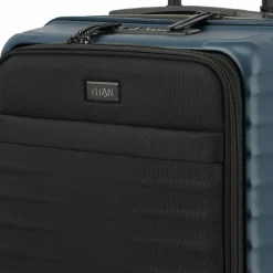 Titan Hartgepäck Kabinengepäck|4-Rollen Kabinentrolleys<Upgrade 4 Rollen Kabinentrolley 55 cm Laptopfach midnight blue