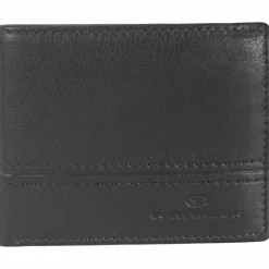 Outlet Tom Tailor Basics Jerry Geldbörse Leder 15 cm schwarz