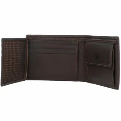 Tom Tailor Herrengeldbörsen Querformat<Lary Geldbörse Leder 10 cm brown