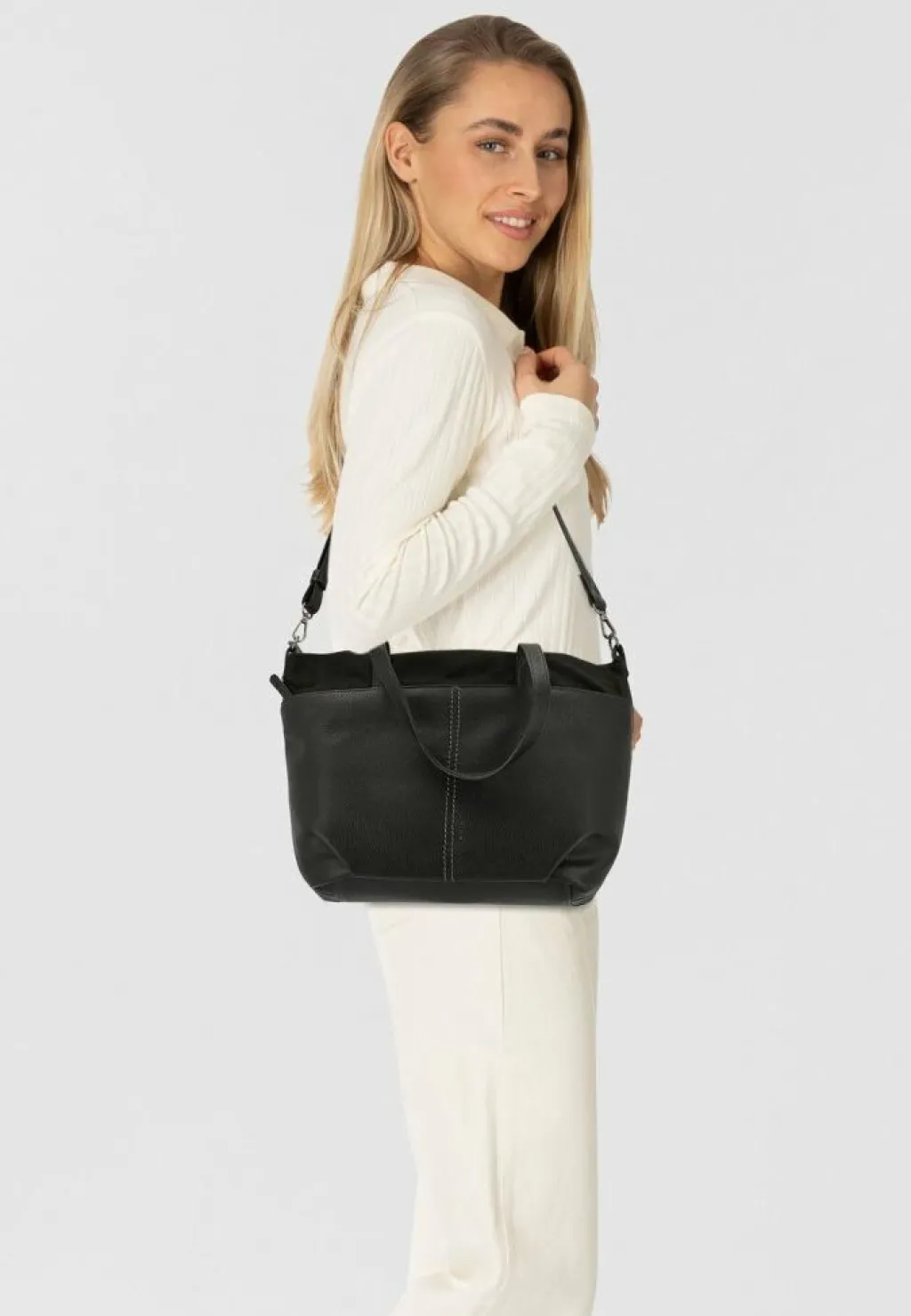 Outlet Tom Tailor Miha Schultertasche 41 cm black