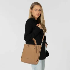 Tom Tailor Shopper|Schultertaschen<Olive Shopper Tasche 26 cm camel