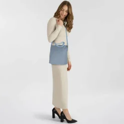 Tom Tailor Schultertaschen<Rosa Schultertasche 34 cm mid blue