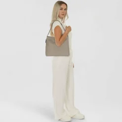 Tom Tailor Henkeltaschen|Schultertaschen<Yuma Schultertasche 34 cm taupe