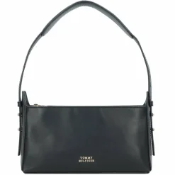 Sale Tommy Hilfiger Hilfiger Leather Schultertasche Leder 25 cm black