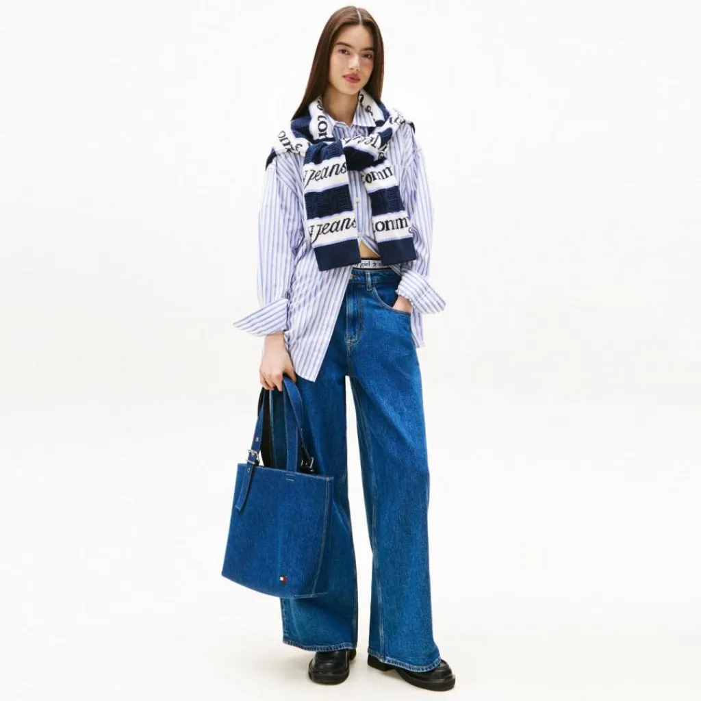 Tommy Hilfiger Jeans Shopper|Schultertaschen<TJM Cool Shopper Tasche 31 cm denim