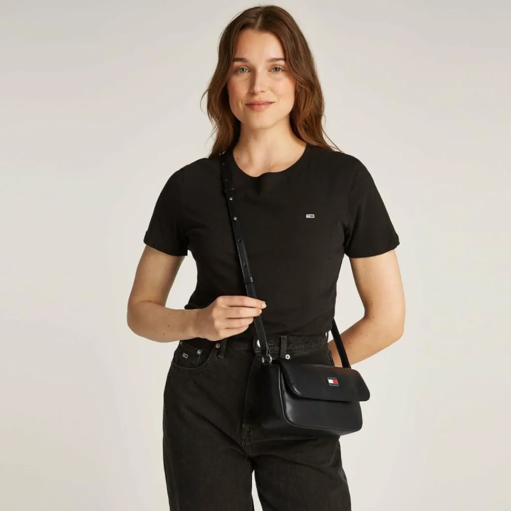 Discount Tommy Hilfiger Jeans TJW Pillow Umhängetasche 22 cm black