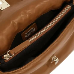 New Tommy Hilfiger Soft Leather Handtasche Leder 27 cm brown