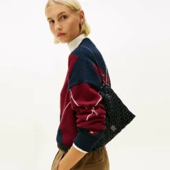 Sale Tommy Hilfiger TH Braided Schultertasche 25 cm black