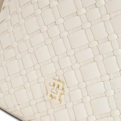 Tommy Hilfiger Schultertaschen|Henkeltaschen<TH Braided Schultertasche 25 cm soft cream