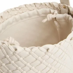 Tommy Hilfiger Schultertaschen|Henkeltaschen<TH Braided Schultertasche 25 cm soft cream