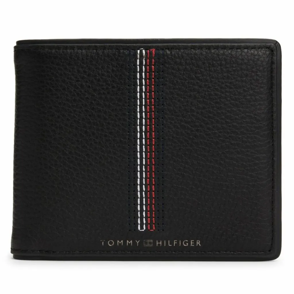 New Tommy Hilfiger TH Casual Geldbörse Leder 11.5 cm black