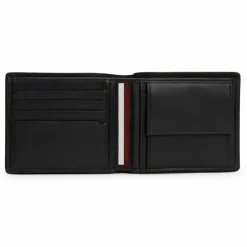 New Tommy Hilfiger TH Casual Geldbörse Leder 11.5 cm black