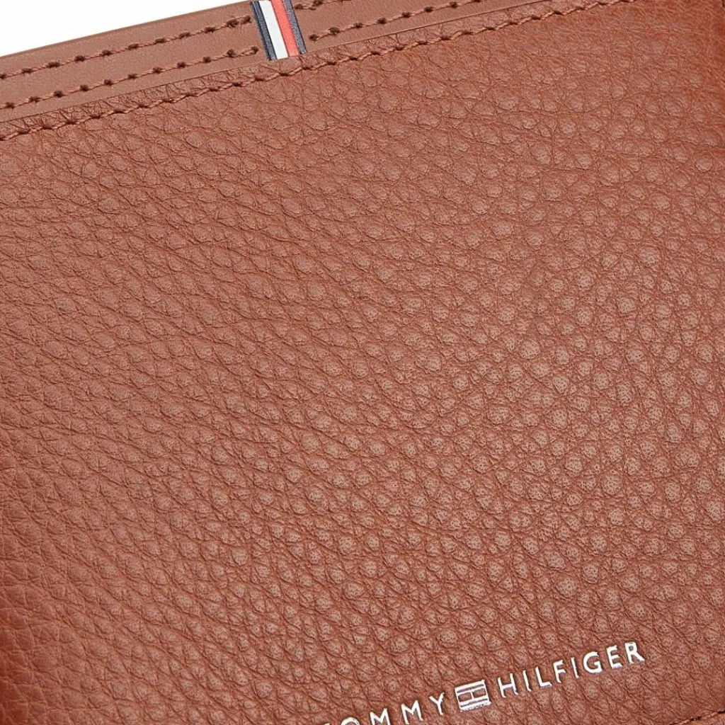 Tommy Hilfiger Herrengeldbörsen Querformat<TH Corp Geldbörse Leder 9 cm winter cognac