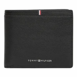 Online Tommy Hilfiger TH Corp Geldbörse Leder 9 cm black